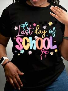 Camiseta de Celebración del Último Día de Clases para Niños y Maestros, Ropa Divertida de Verano, Ropa para Fiesta de Graduación, Eventos Escolares de Fin de Año, Camiseta de Algodón - Blanco - Ver 8