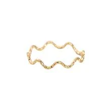 1 chiếc nhẫn midi mạ vàng 18K bằng thép titan, kiểu dáng tối giản, họa tiết lượn sóng, nhẫn đeo ngón tay nhỏ nhắn, có thể xếp chồng lên nhau, dành cho nữ. - Nhiều màu - Xem 14