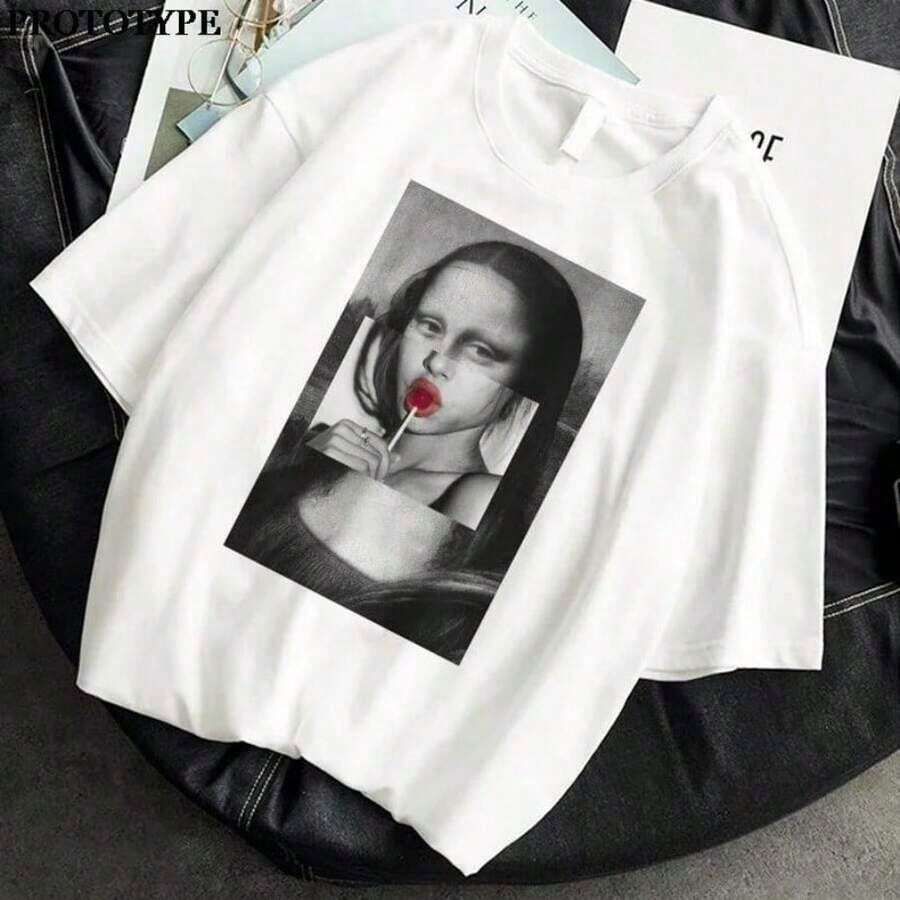 CAMISETA TRANSPIRABLE DE VERANO Refrescante Verano Más Espaguetis Menos Malas Noticias Camiseta de Gato Divertida para Amantes de Gatos Camiseta con Gráficos de Humor Alimentario para Mujer Camiseta Casual Holgada con Estampado - Estilo Urbano Vintage Unisex Camiseta Holgada de Algodón de Manga Corta con Cuello Redondo blusas para mujer, playeras de mujer, blusas casuales para dama - Blanco 9 - Ver 1