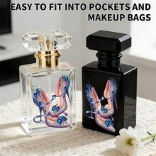 1.69oz Glass Spray Bottle, Refillable Mini Perfume Atomizer, Empty Travel Bottle With Ornate Dreamy Printed Cosmetic Container. A Perfume Set Suitable For Office, Dates, Leisure, And Entertainment Occasions, And An Ideal Choice For A Surprise Perfume - 50ml - View 3