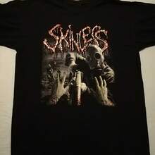 Skinless Band Gift For Fans Black T-Shirt Cotton All Size - Black - View 1