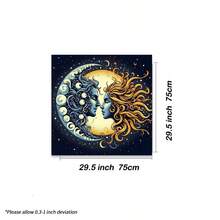 1 chiếc khăn trải bàn bói bài Tarot họa tiết huyền bí, mặt trăng tím, rắn, hoa, khăn trang trí bàn thờ, phù thủy, chiêm tinh học, bộ bài tiên tri, quà tặng. - Nhiều màu - Xem 6
