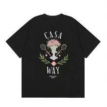 Summer 2026 T-Shirt With A Moroccan-Style Magic Door Design, Fantastic Super Cute Print, Comfortable Casual Cut, Very Cool Clothing For Everyday Wear, Outings And A Stylish Youthful Look ETMV - 黑色 - 查看 6