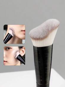2 cọ trang điểm tạo khối chuyên nghiệp, bóng mượt, hình dạng bất thường, dùng để làm sáng da mặt, sợi tổng hợp cao cấp mềm mại và tơi xốp, cọ tán phấn mắt dạng lưới mềm mại, thích hợp cho người mới bắt đầu tạo khối khuôn mặt. - Nhiều màu - Xem 1