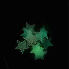 夜光星星贴纸，多用途贴纸，适用于黑暗环境的发光贴纸艺术，可重复使用 - 彩色 - 查看 1