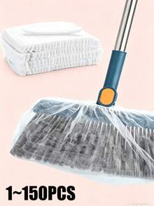 Disposable Household Broom Cover - Electrostatic Adsorption Of Hair And Dust - Elastic/Stretchable - Worry-Free - Suitable For Various Sizes Of Household Brooms - Say Goodbye To Tedious/Quick Installation - Multiple Styles - View 4