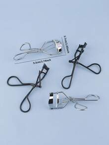 1pc High Quality Stainless Steel Eyelash Curler, Precise Control For Long-Lasting Curl, Suitable For Daily Makeup Use - Multicolor - View 3