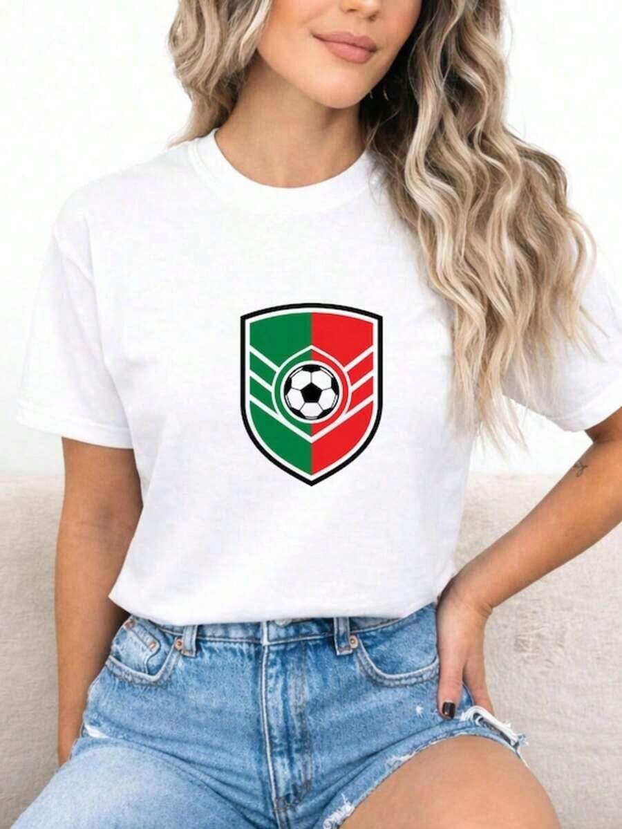 Camiseta con la Bandera de Portugal para la Copa Mundial 2026, Edad 1-99 - Negro - Ver 1