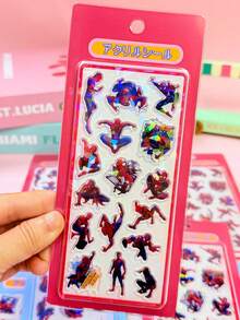 Marvel 随机创意可爱3D立体贴纸，适合节日派对、生日、圣诞节、感恩节礼物 - 彩色 - 查看 9