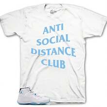 Camisetas deportivas a juego con la camiseta Retro 11 Legend Blue de Columbias camiseta Distance - forma - Ver 1