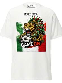 Camiseta de Fútbol Jaguar México 2026 – Camiseta Gráfica 'Game On', Camiseta de Aficionado para la Copa Mundial - Negro - Ver 6