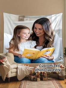 Customized Tapestry - Personalized Tapestry With Uploadable Images | Suitable For Bedroom, Living Room And Dorm | Multiple Sizes Available | No Power Required | Perfect Gift | Dorm Decor | Modern Tapestry | Indoor Textile | Bedroom Decor - Multicolor 02 - View 2