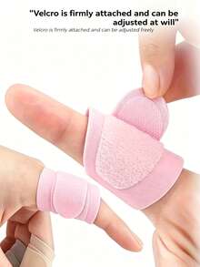 3pcs Reusable Finger Protectors - & Protective Wrap Reusable Finger Protectors - Universal Adjustable Covers For Post- Recovery, And Daily Use, Soft Polyester Material With Closure (Pink) Easily Adjustable Finger Sleeve & Protective Wrap - Multicolor - View 4