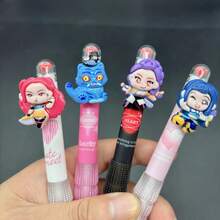 Hasbro Bộ 4 bút bi gel 0.5mm kiểu ngẫu nhiên kèm đầu bút hình hoạt hình 3D. - Hình chữ nhật - Xem 1
