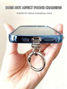 1/2pcs Clip Universal para Cordón de Teléfono, Accesorio de Cordón de Teléfono Ultra Delgado de Metálica, Especialmente Adecuado para Esquí, Correr y Escalar, Clip de Teléfono de Acero Inoxidable para Prevenir la Pérdida del Teléfono, Adecuado para Reemplazo de Cordón de Teléfono, Correa de Muñeca para Cordón de Teléfono, Esencial de Viaje, Fitness, Útiles Escolares, Camping de Vacaciones, Esencial de Vacaciones - Multicolor - Ver 10