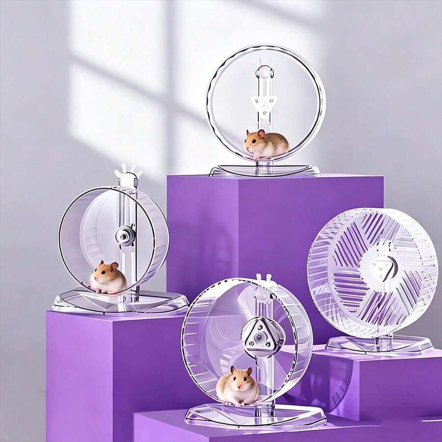 1pc Large Size Super Quiet Hamster Exercise Wheel, Self-Entertainment Toy, Gerbil Running Wheel - View 1