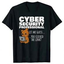 Funny Cybersecurity Programmer T-Shirts With The Message "Hacker Security Cyber Hack Birthday Gifts Tshirt WoM1en" (Hacker Security Cyber Hack Birthday Gifts Tshirt WoM1en) Made Of Soft 220g Cotton For Men And Women, Crafted From A Durable And Comfortable Premium Fabric, Ideal For All Body Types And Everyday Wear. Breathable And Lightweight Casual T-Shirts, Stylish Outfits For Autumn, Perfect For Everyday Wear, Outdoor Activities, Travel, Vacations, And Theme Parties All Year Round. - 黑色 - 查看 1