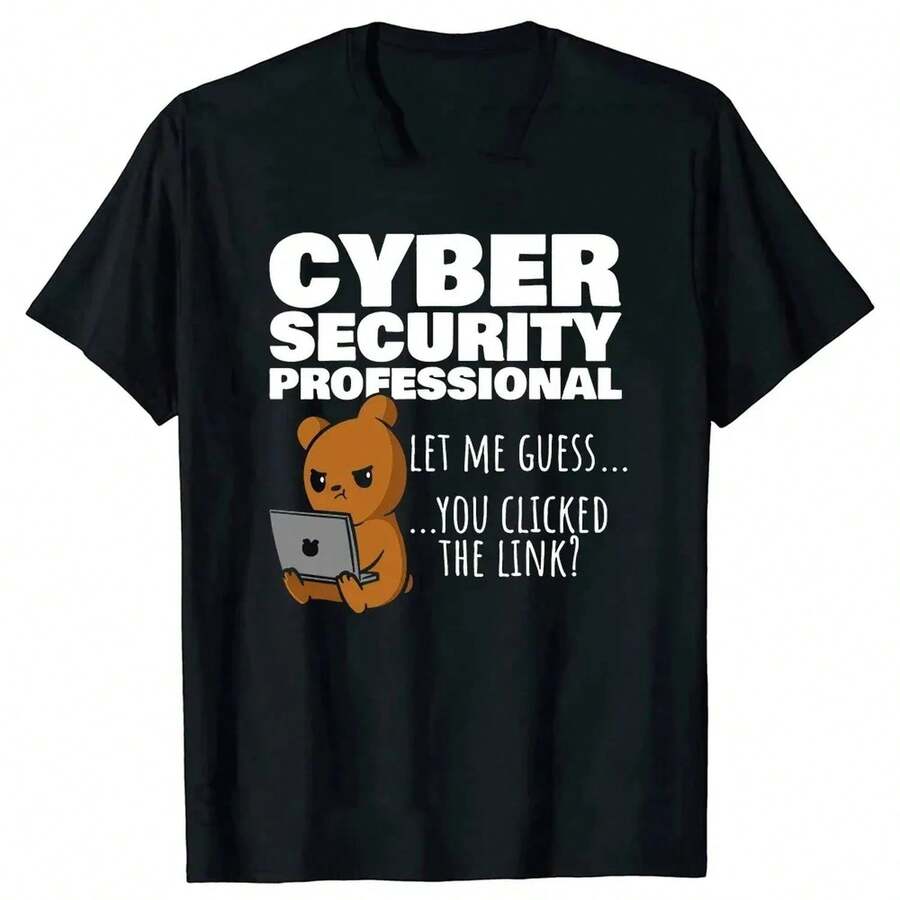 Funny Cybersecurity Programmer T-Shirts With The Message "Hacker Security Cyber Hack Birthday Gifts Tshirt WoM1en" (Hacker Security Cyber Hack Birthday Gifts Tshirt WoM1en) Made Of Soft 220g Cotton For Men And Women, Crafted From A Durable And Comfortable Premium Fabric, Ideal For All Body Types And Everyday Wear. Breathable And Lightweight Casual T-Shirts, Stylish Outfits For Autumn, Perfect For Everyday Wear, Outdoor Activities, Travel, Vacations, And Theme Parties All Year Round. - 黑色 - 查看 1