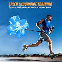 EastyGold Running Speed Chute Resistance Parachute 56 Inch Powerchute Umbrella Training Sprint Power Soccer Trainer For Runner, Football, Soccer Drilling - White - View 6