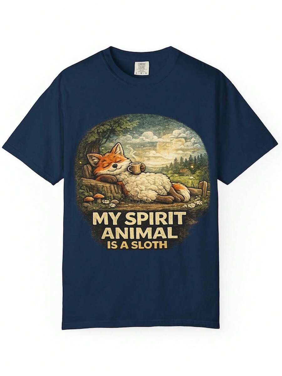 Mpirit Animal Is A Other T1S1Hirt Other Fox Illustration T1EE
