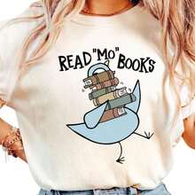 GiftGiftGiftGiftComfort Colots Teacher T-Shirt With Book Print For Kids, Oversized Graphic Tees For Women, Book Lover T-Shirt, Teacher T-Shirt, Elementary School Teacher T-Shirt, Kindergarten T-Shirt, Summer T-Shirts And Tops For Women, Pure Cotton Short Sleeve Crew Neck Urban Style T-Shirt, Soft. Soft - 白色 019 - 查看 3