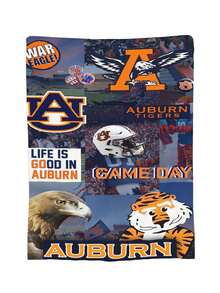 Auburn Merch Tigers Throw Blanket Warm Blankets Breathable Air Conditioner Blanket For Car Classic Outdoor Blankets For Picnic For All Season - 黑色 - 查看 2