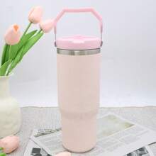 Keep Cold IceFlow 2.0 Flip Straw With Handle Water Bottle 30 Oz | Leak Resistant Insulated Stainless Steel, Twist On Lid & Flip Up Straw | Gym & Travel Essential For Women Men | Valentine's Day Mother's Day New Year Christmas Gift For Her Him Dresses - Màu Hồng baby - Xem 1