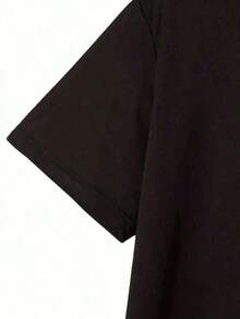 Camiseta de manga corta con cuello redondo para hombre, diseño creativo con estampado, diseño sencillo, proceso de tejido, suave y cómoda, adecuada para uso en el campus, reuniones y fiestas, uso diario, una buena elección para familiares y amigos. - Multicolor - Ver 4