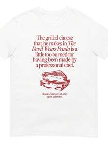 The Grilled Cheese In The Devil Wears Is A Burnt T-Shirt. - Black - View 6