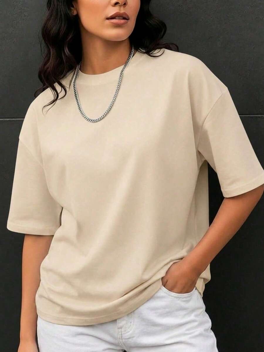 女士时尚宽松短袖T恤 | 精致设计 | 夏季必备 | 百搭易配 | 展现您的时尚风格