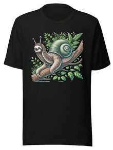 Other Snail Hybrid T1S1Hirt Funny Animal Graphic T1EE - Hitam - View 1