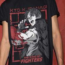 Kids' Graphic Tee, Anime Tees, Pure Cotton Tee For Girls, Premium Unisex KOF2002 KOF 2K2 Character Select Tee. Short-Sleeve Tee With Stylish Anime Manga Print, Loose Fit For Casual Everyday Wear, Comfortable Back-To-School Outfit. Y2K Summer T-Shirt Shirt - 黑色 - 查看 6