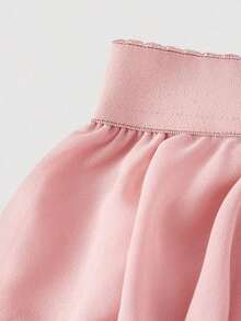 MOD Elegancia bohemia-occidental: Falda larga de gasa y encaje fluida en negro - Tu compañera sin esfuerzo para picnics a la hora dorada y aventuras bohemias - Rosa - Ver 3
