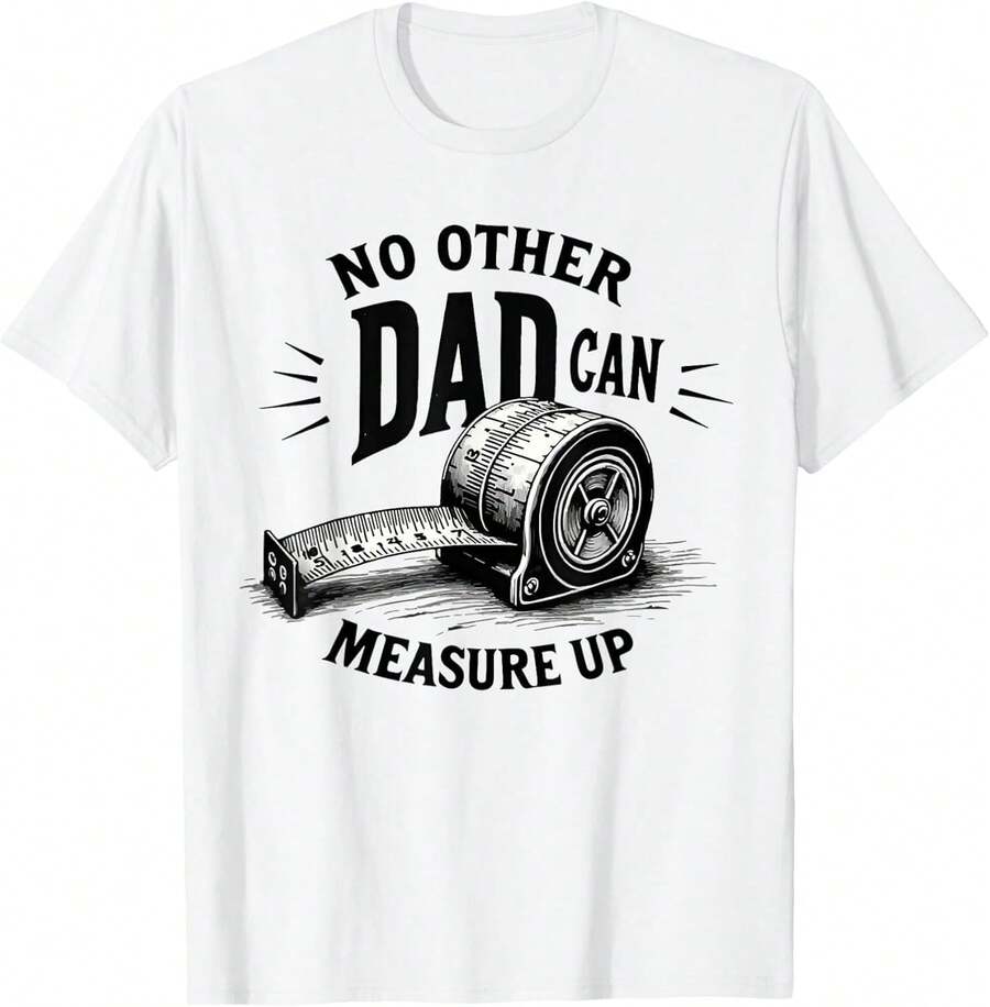 No hay otro padre que pueda compararse - Regalos - Camiseta divertida para el Día del Padre, Camiseta casual de algodón puro a la moda, Camiseta básica de manga corta holgada para chicas adolescentes y damas, Versátil para uso diario,  urbana, escuela, vacaciones, viajes, citas, ropa casual para salidas al aire libre. - Blanco - Ver 1
