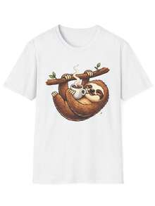 otro S1orbiendo C1Af T1S1Hir1Artoon otro H1H1anging de Branch - Blanco - Ver 2