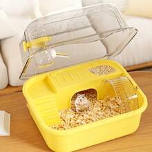 1pc Random Color & Style Delivery, Hamster Cage Super Large Luxury Villa, Acrylic Hamster Cage With Ample Space, Pet Supplies - one-size - View 4