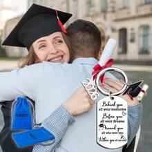 Bộ móc khóa chúc mừng mùa tốt nghiệp, quà tặng tốt nghiệp, vòng tay trang sức tự làm, thích hợp làm quà tặng lễ tốt nghiệp, đồ dùng cho tiệc tốt nghiệp, món quà hoàn hảo cho mùa tốt nghiệp. - Xem 3