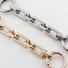 1Pc/2/3Pcs Bag Extension Chain Gold/Silver Color Optional Modification Accessory Chain Metal Texture Extended Chain Compatible With Underarm Bag Crossbody Bag Shoulder Strap Extension Buckle - Multicolor - View 9