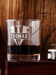Ly rượu whisky khắc tên riêng cho phù rể, quà tặng kiểu Old Fashioned, quà cho người yêu, quà cho cặp đôi, quà tốt nghiệp, quà nghỉ hưu, quà Giáng sinh. - trong suốt - Xem 1