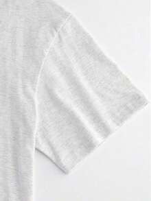 Camiseta de Verano para Mujer, Estilo Casual Holgado, Estilo Pop, con Estampado "TO SENDER MAY ALL NEGATIVE ENERGY", Cuello Redondo, Manga Corta, Hombros Caídos, Camiseta Oversize de Algodón Puro, 100% Algodón, Camisetas de Verano - Rojo - Ver 10