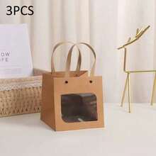10 piezas/5 piezas Bolsas de regalo con ventana transparente, bolsas de regalo lindas y elegantes adecuadas para regalos pequeños, juguetes, y diversas ocasiones - multicolor - Ver 22