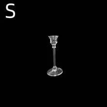 1件/3件裝 壓克力蠟燭台 餐桌蠟燭杯 婚禮裝飾品 燭光晚餐時尚壓克力蠟燭台（不含蠟燭） - 亞克力透明燭台 - 查看 10