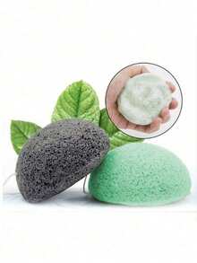 3/6pcs Natural Konjac Cartoon Sponge Baby Face Wash Puff, Kids Bath Scrubber, Gentle On Skin, Natural Exfoliating Facial Sponge, Random Color - Multicolor - View 8