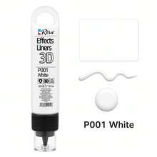 1.01 Fl Oz 3D Acrylic Outline Pen, Multiple Colors Available, DIY Doodle Painting Pen Suitable For Glass, Ceramic, Stone, Art And Handmade Crafts - Single Piece - View 19