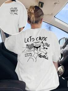 Dam-T-shirts - Vitt - Visa 1