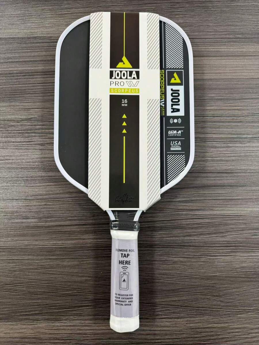 1pc Pro IV T700 Carbon Fiber Handle Pickleball Paddle - Original Carbon Fiber Surface - Scorpeus - 14mm/16mm - Technical Flexible Power - Propulsion Core - UPA-A And USAP Certified - Scorpeus - View 1