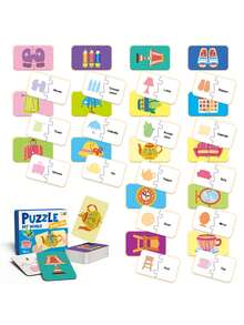 beartale Bộ 16 mảnh ghép hình Montessori, trò chơi ghép hình giáo dục sớm cho trẻ nhỏ, đồ chơi du lịch cho trẻ em giúp rèn luyện sự tập trung và kỹ năng vận động tinh, chất liệu bìa cứng dày chất lượng cao, trò chơi tương tác giữa cha mẹ và con cái, học tập vui vẻ, đồ chơi hoạt động đơn giản và thú vị, trò chơi ghép hình, quà tặng ghép hình, đồ dùng dạy học, đồ chơi giáo dục cho trẻ sơ sinh và trẻ nhỏ, đồ dùng lớp học, văn phòng phẩm học sinh, đồ dùng học tập, quà tặng tựu trường, quà sinh nhật cho trẻ em. - Nhiều màu - Xem 15