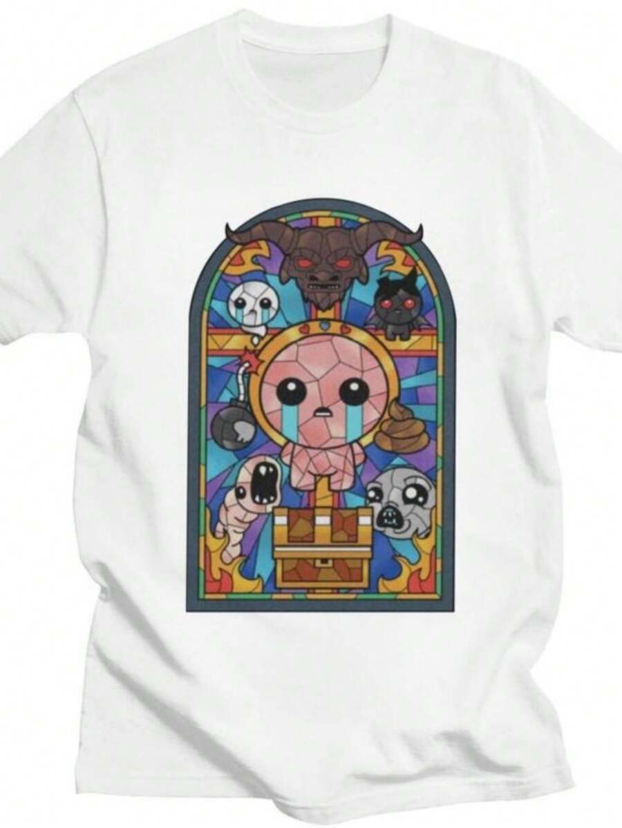 Women's T-Shirts 2026 Custom The Binding Of Isaac T Shirt Men Women Short Sleeves Pure Cotton T-Shirt Leisure Tees Streetwear Tshirt - 白色 - 查看 1