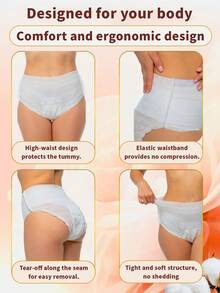 Pachet 2/15/16 buc, absorbante igienice confortabile, lenjerie intimă de protecție, chiloți menstruali, lenjerie intimă de unică folosință, non-legante, antiderapante, design cu talie înaltă, moi și confortabile, chiloți igienici peste noapte, ultra-subțiri și respirabili, etanși, absorbție rapidă, vă ajută să dormiți bine, potriviți pentru călătorii de afaceri, ieșiri, perioada menstruală, potriviți și pentru femeile postpartum și persoanele în vârstă. - Pantaloni de noapte - Vizualizare 4