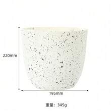 1个哑光仿石花盆，室内花盆，陶瓷花盆，花瓶，阳台植物盆，家居装饰，大容量植物生长栽培盆，室内装饰花瓶 - 升級款 - 查看 22